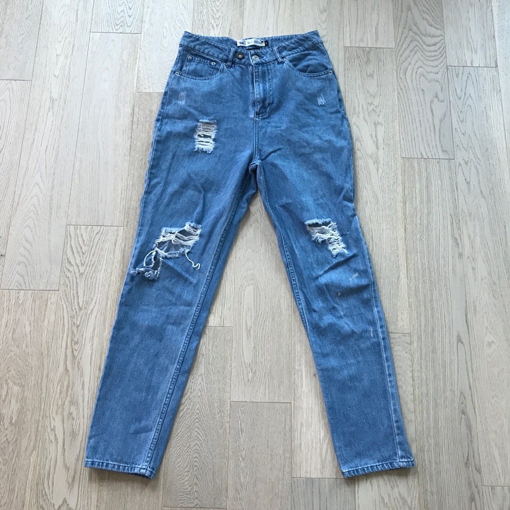 Simon’s Twik Distressed Blue Women's Jeans - Size 26